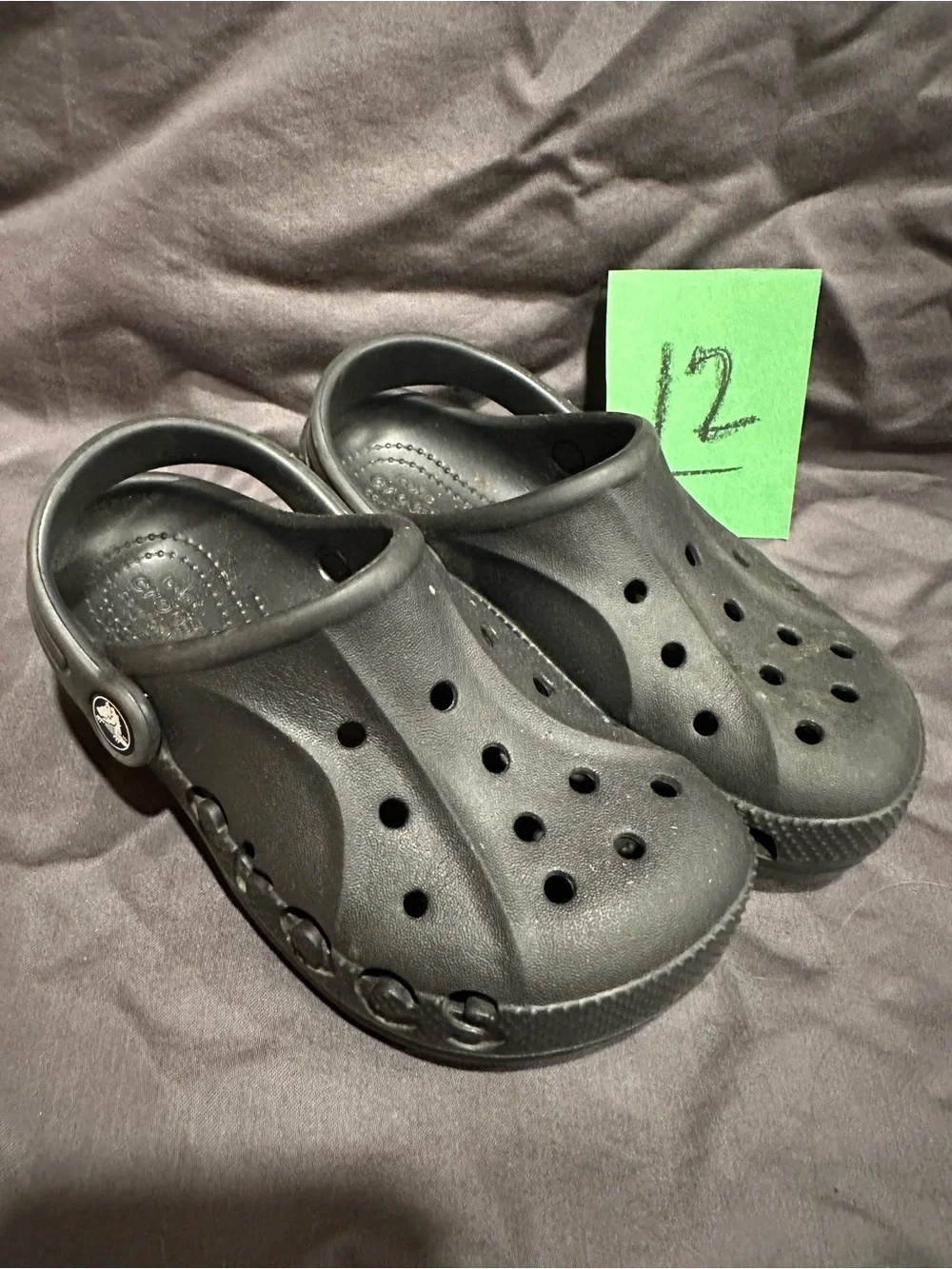 CROCS Kids Black Classic Clog Sandals